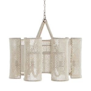 Gabby - Teagan Wood Winter White Pendant Chandelier - 34 in. D x 21 in. H - SCH-175458