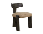 Horton Dining Chair - Dark Brown  Sahara Sand Leather