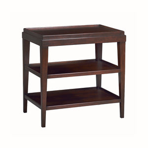 Oliver Home - Liz Rectangle Side Table Large, Chocolate - 0896-03