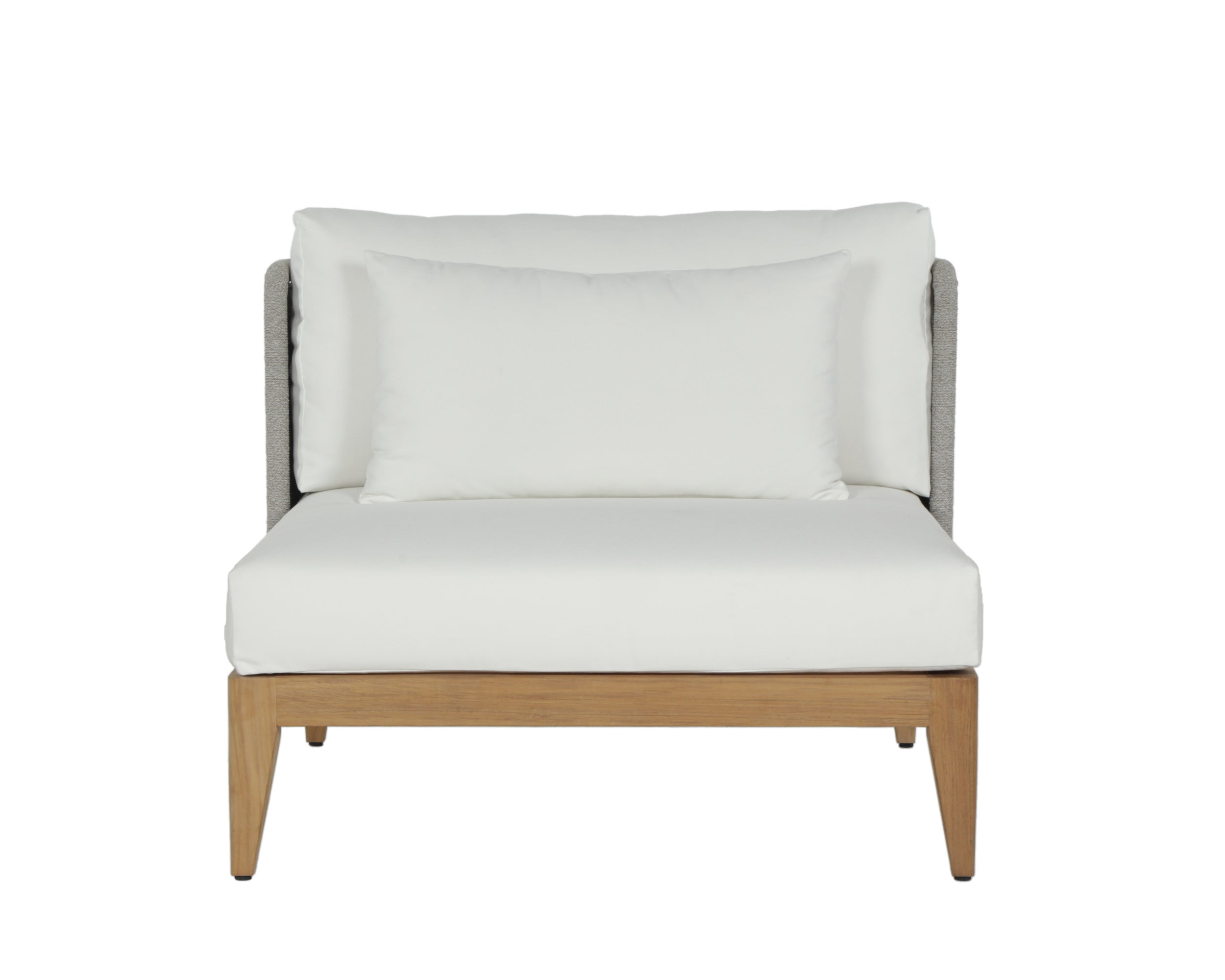 Ibiza Armless Chair - Natural  Stinson White
