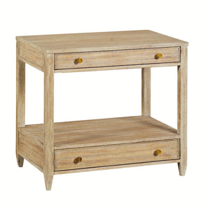 Oliver Home - Westone Wide Side Table, Weathered - 0974-09