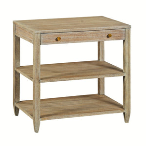 Oliver Home - Wallace Wide Side Table, Weathered - 0975-09