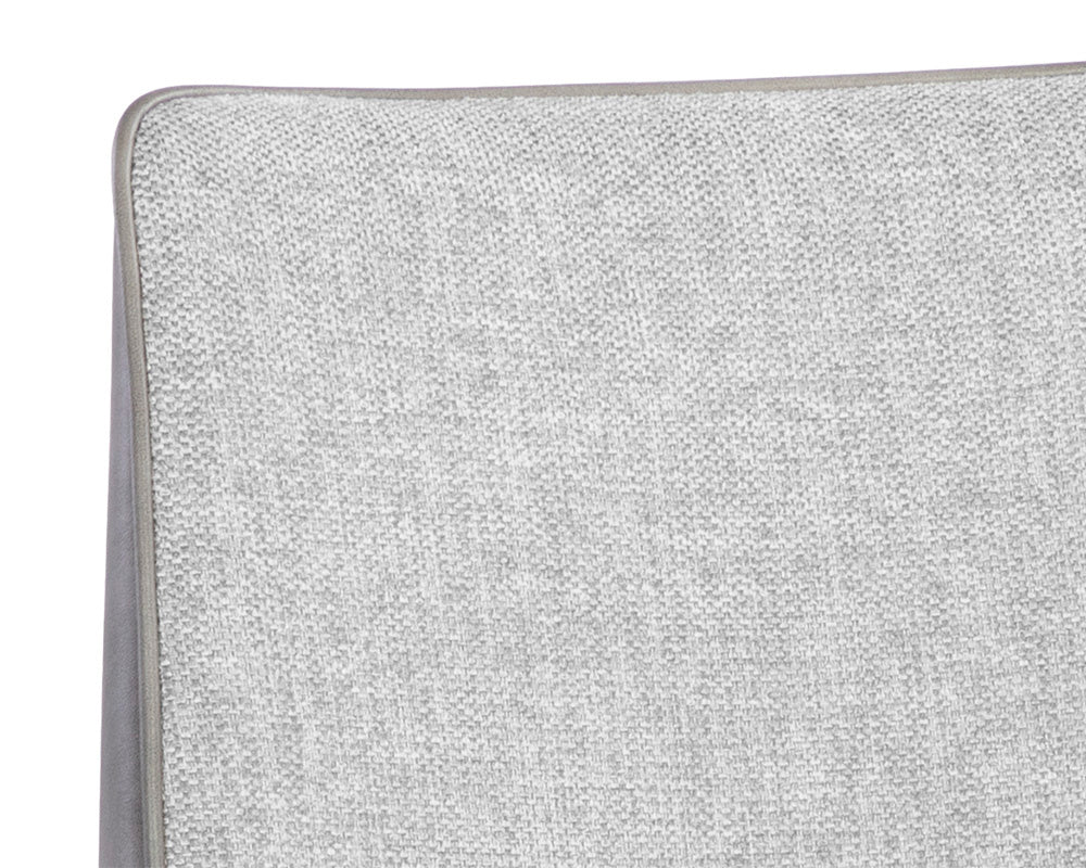 Renee Stackable Dining Chair - Belfast Heather Grey / Bravo Metal