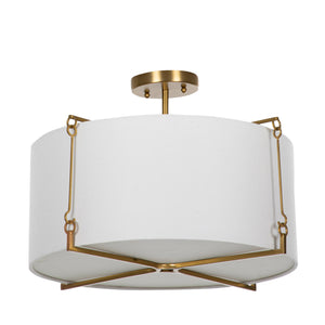 Gabby - Theresa Metal Brass Semi-Flush Mount - SCH-170560