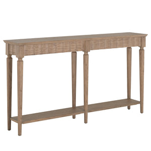 Gabby - Peterson Mindi Veneer Long Rectangle Trestle Console Table - Natural - SCH-175619