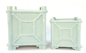 The Enchanted Home Mint Green Bamboo Box Planter