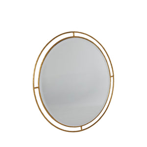 Gabby - Belafonte Circle Accent Mirror - Forged Gold - SCH-170330