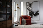 Smoke Screen - 72" X 48"  Black Floater Frame