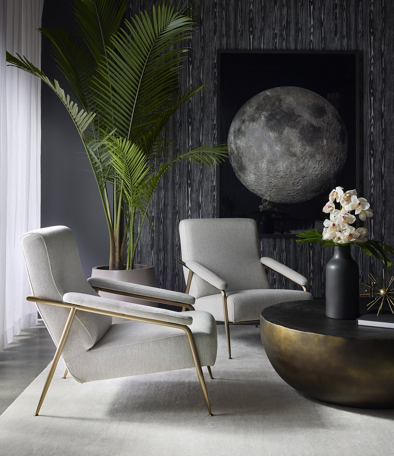 Tutti Lounge Chair - San Remo Winter Cloud