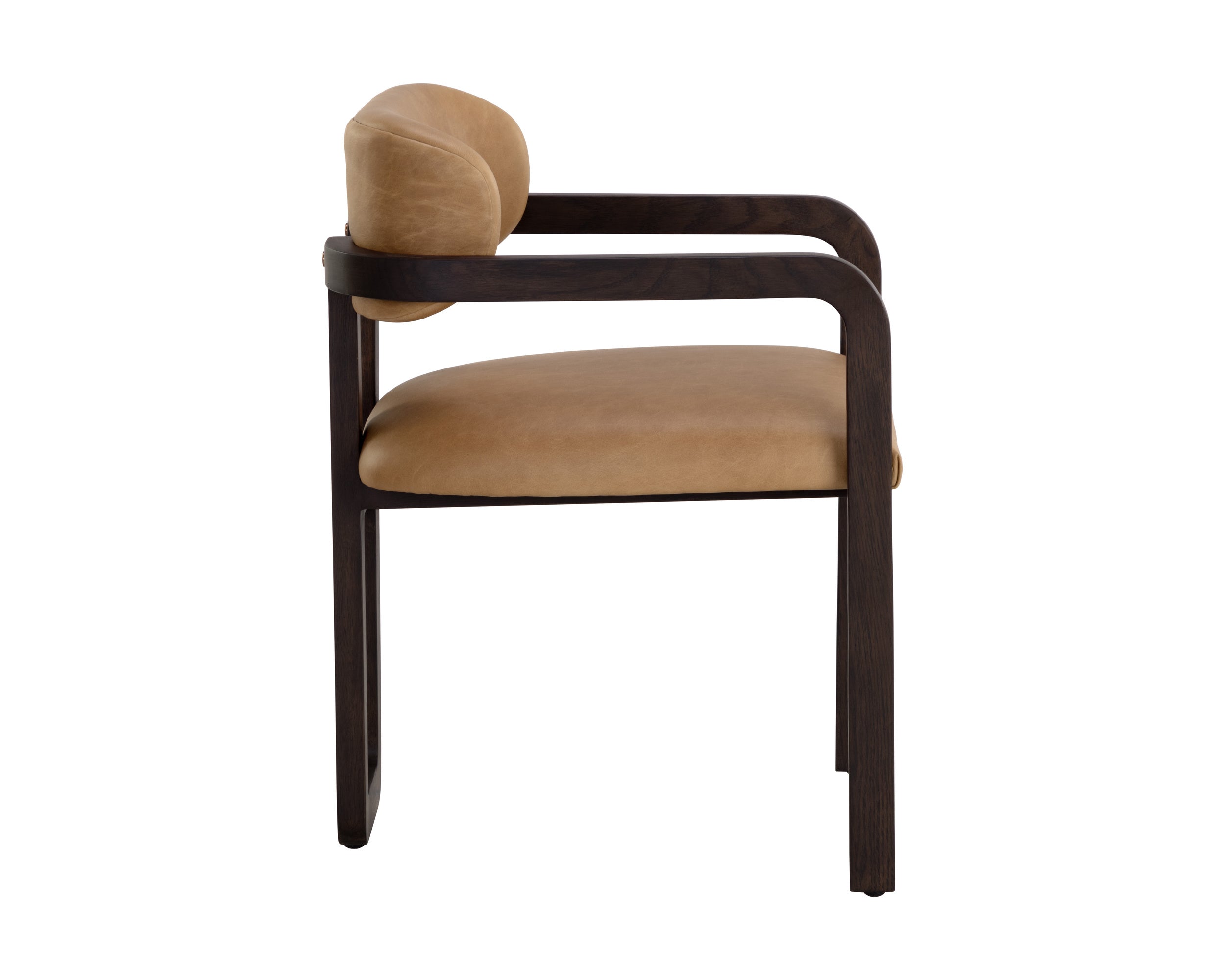 Madrone Dining Armchair - Brown  Ludlow Sesame Leather