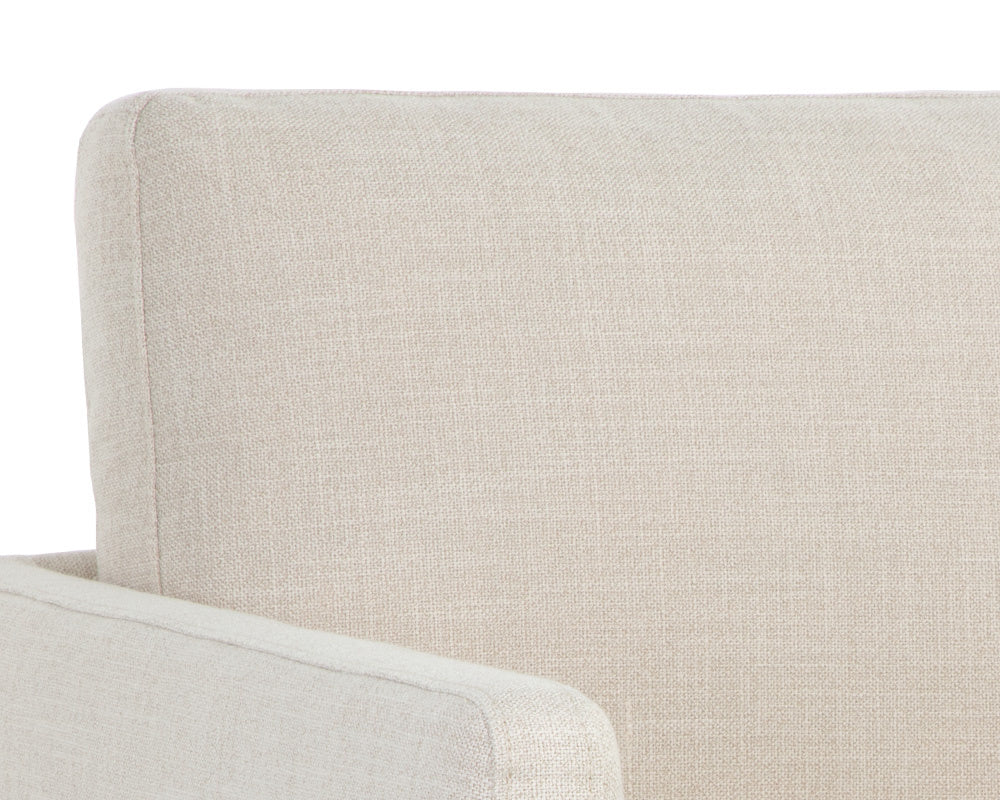Portman Swivel Lounge Chair - Effie Linen