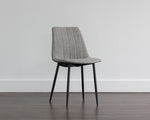 Drew Dining Chair - Black  Light Grey