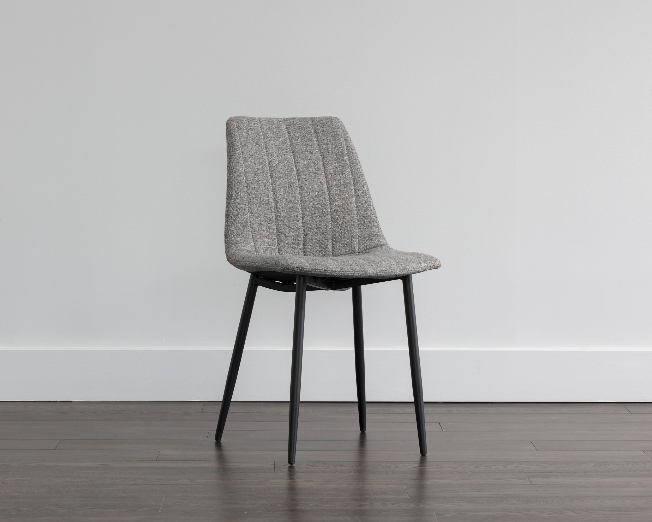 Drew Dining Chair - Black  Light Grey