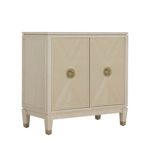 Gabby - Strella Oak Wood Accent Cabinet - 2 Shelves, Cerused White - SCH-175585