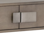 Jade Console Table - Antique Silver  Ash Grey