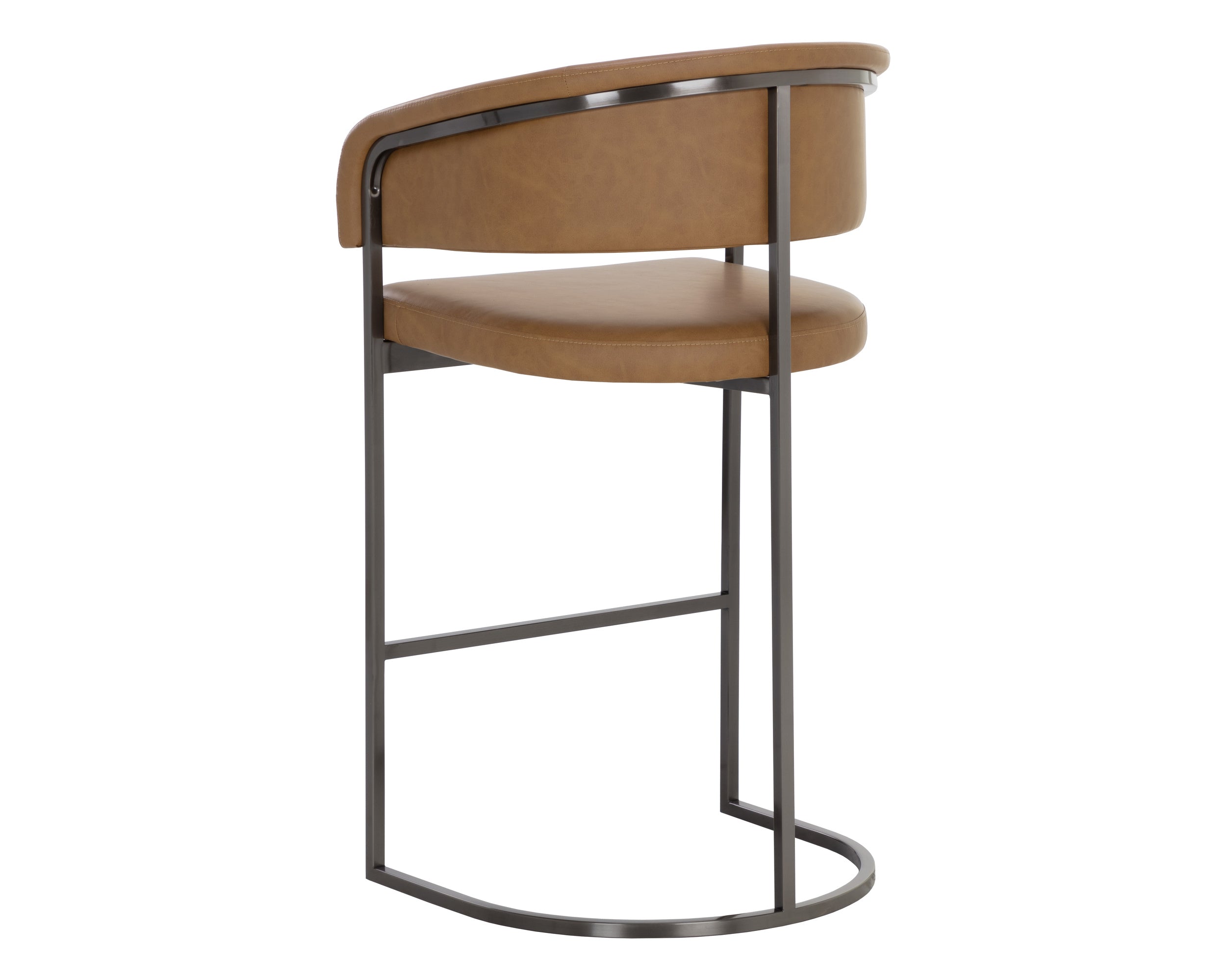 Marris Barstool - Gunmetal  Milliken Cognac