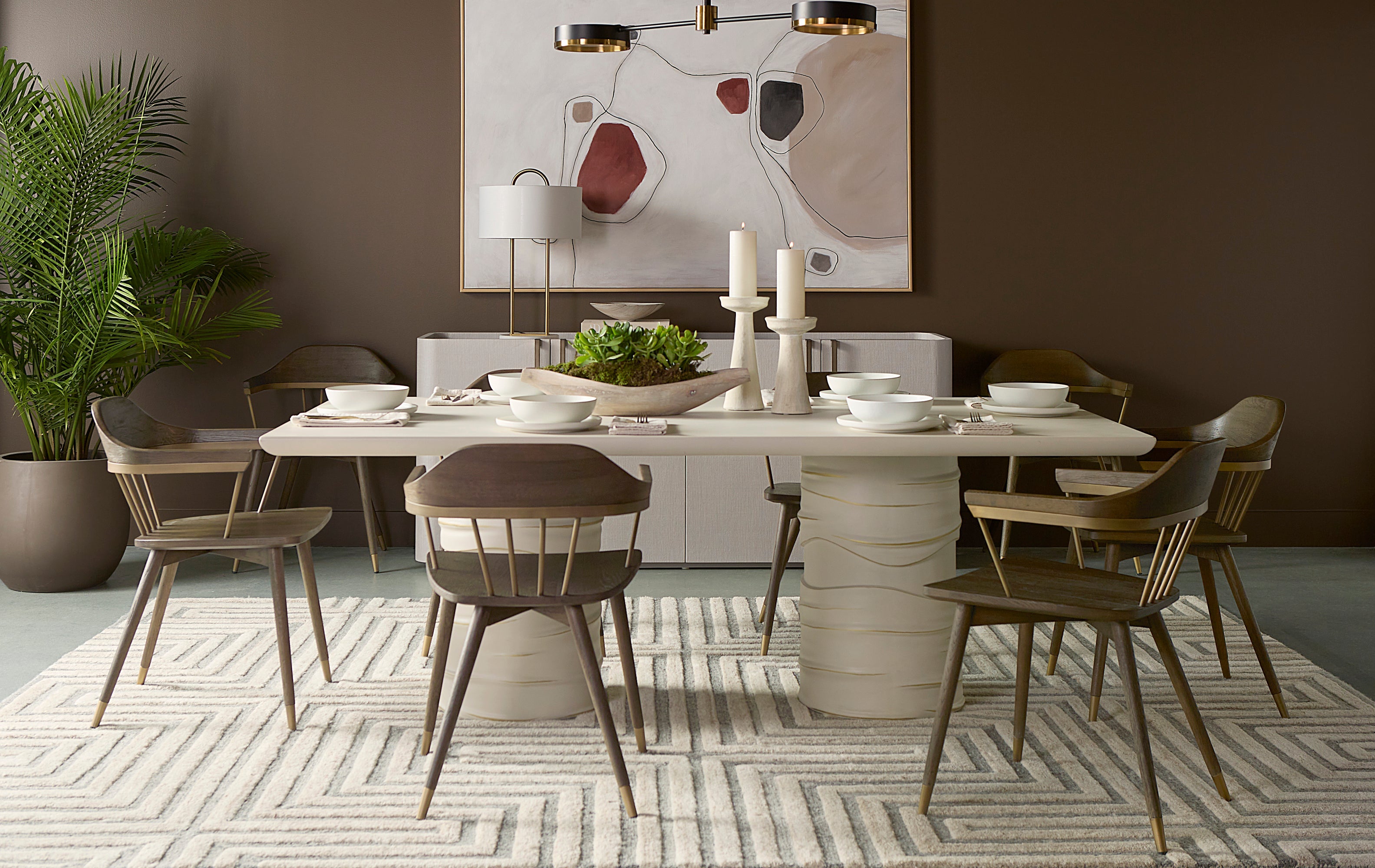 Demi Dining Chair - Distressed Brown