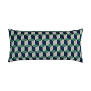 D.V. KAP Home Puzzle Lumbar Outdoor Throw Pillow - Emerald