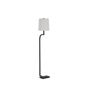 Gabby - Howard Iron Rusty Black Sleek Curved Floor Lamp - SCH-165050