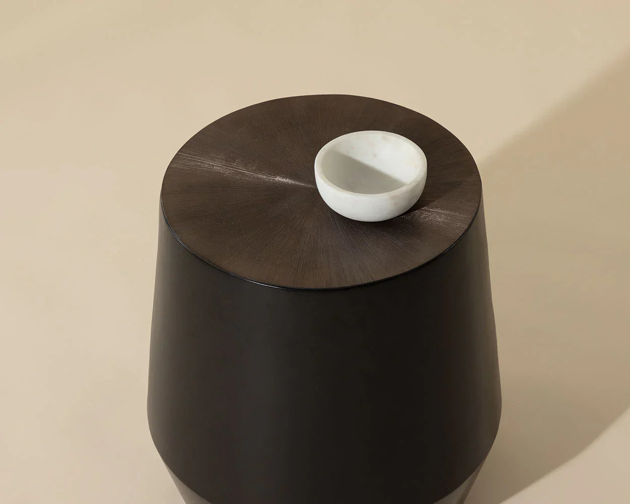 Creed End Table - Gunmetal