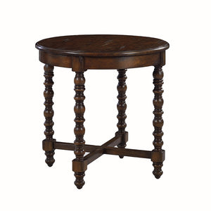 Oliver Home - Mesa Round Side Table, Country - 1044-20