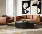 Burr Sofa - Behike Saddle Leather
