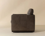 Portman Swivel Lounge Chair - Marseille Concrete Leather