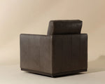 Portman Swivel Lounge Chair - Marseille Concrete Leather