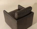 Portman Swivel Lounge Chair - Marseille Concrete Leather