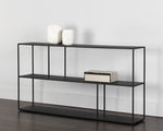 Sunpan Furniture Eiffel Low Bookcase -BLACK