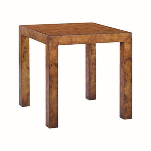 Oliver Home - Parson Side Table, Rustic Burl - 1079-22