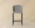 Pearce Counter Stool - Light Grey / Bravo Cognac