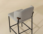 Pearce Counter Stool - Light Grey / Bravo Cognac