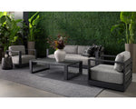 Tavira Sofa - Charcoal  Lanikai Salt And Pepper