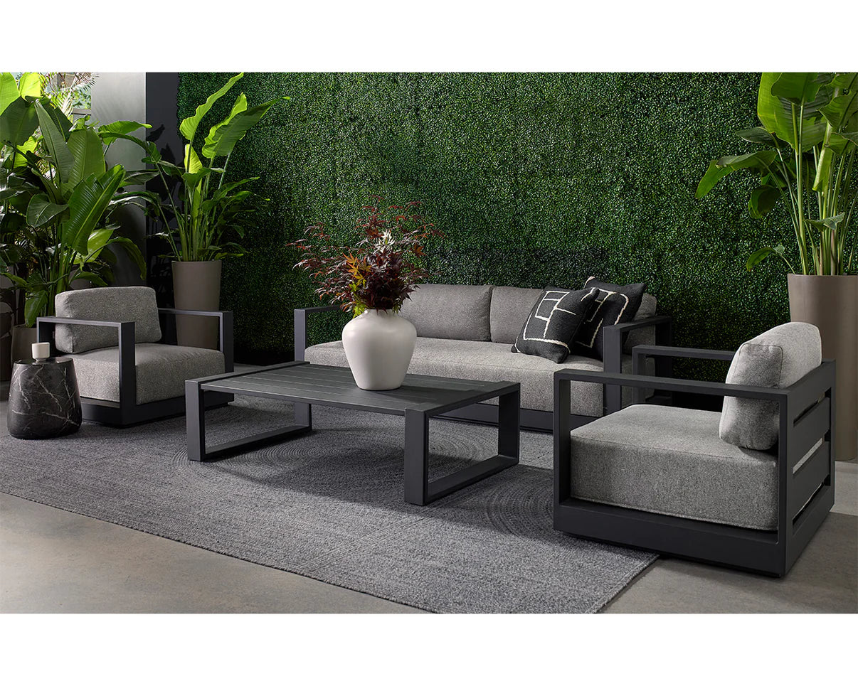 Tavira Sofa - Charcoal  Lanikai Salt And Pepper