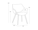 Mason Dining Armchair - Town Grey
