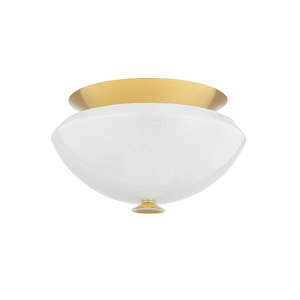 Hudson Valley Lighting Pawtucket Flush Mount-Aged Brass/Soft White