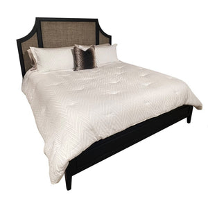 Oliver Home - Ventura King Bed, Noir - 1107-32KB