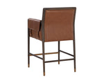 Mauti Counter Stool - Brown  Shalimar Tobacco Leather