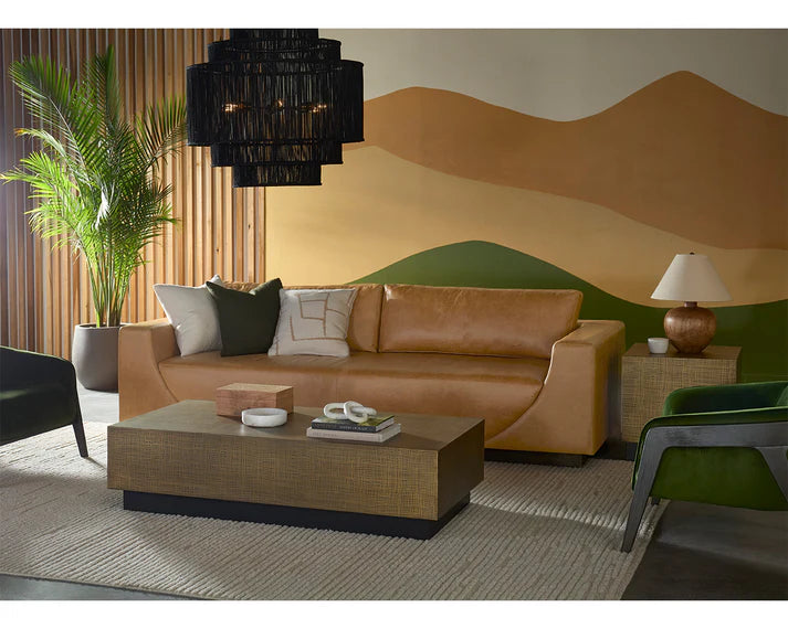 Anakin Sofa - Dark Brown  Tuscany Cognac Leather