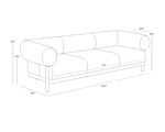 Bromley Sofa - Brown  Altro Cappuccino