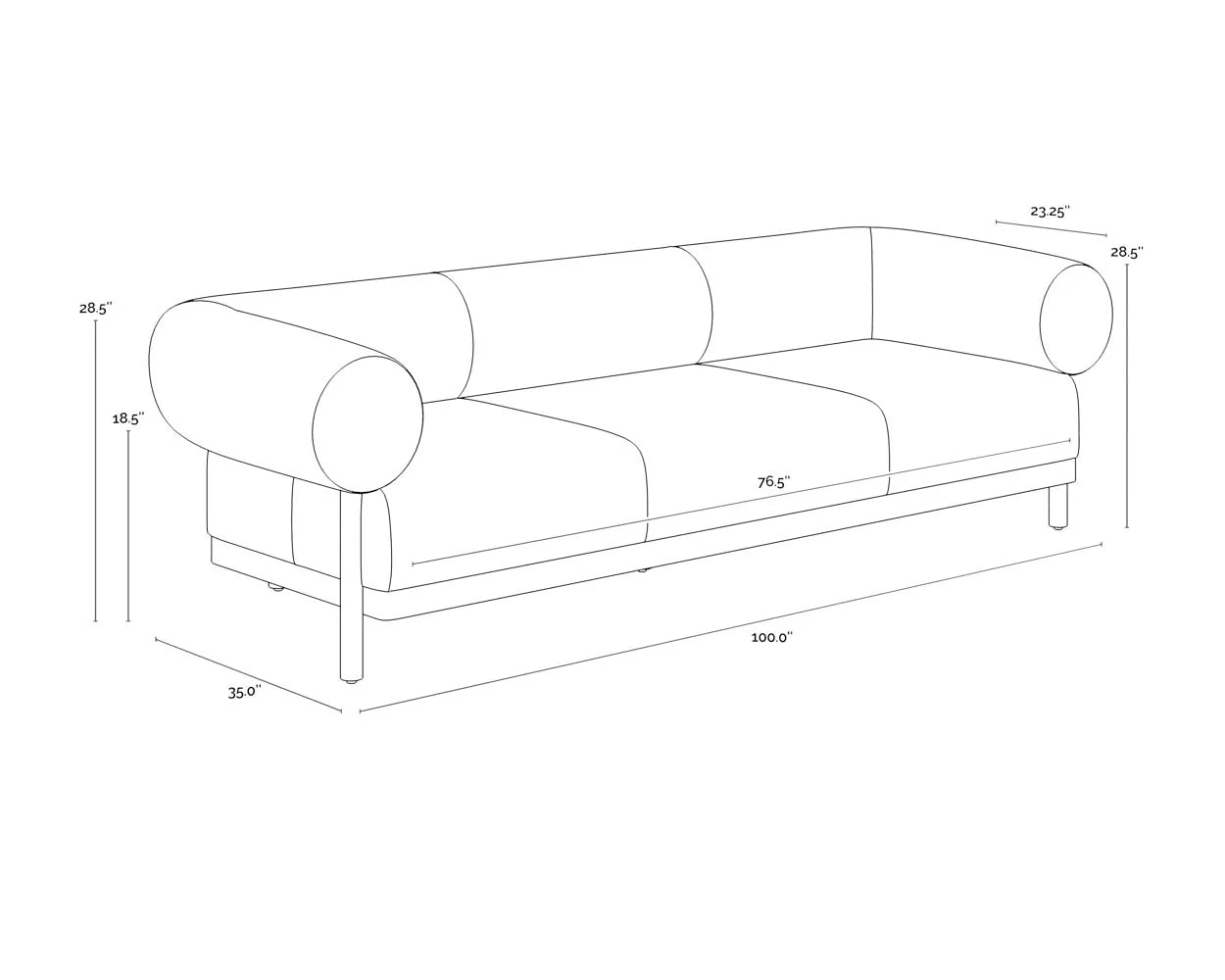 Bromley Sofa - Brown  Altro Cappuccino