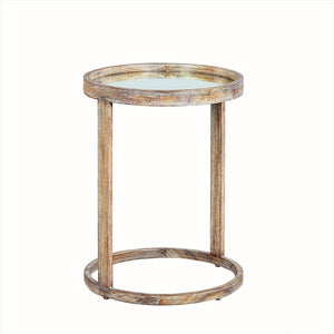 Oliver Home - Cyrus Spot Table, Weathered - 1148-09