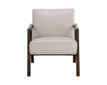 Neymar Lounge Chair - Linea Light Grey Leather