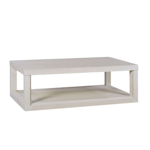 Oliver Home - Horizon Coffee Table W/Shelf, Shell - 1190-48