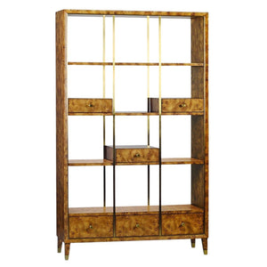 Oliver Home - Harris Bookshelf, Rustic Burl - 1229-22