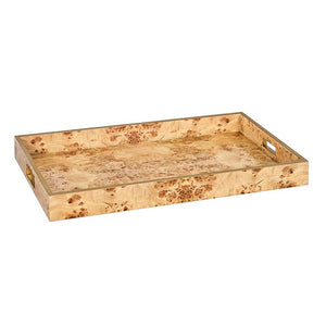 Oliver Home - Tray Rectangle Large Serving, Natural Burl - 1230-40