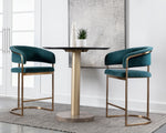 Marris Counter Stool - Gold  Danny Teal