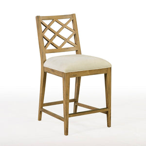 Oliver Home - Diamond II Counter Chair, Oatmeal - 1310-11