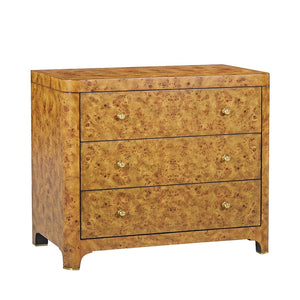 Oliver Home - Roland Nightstand, Rustic Burl - 1347-22